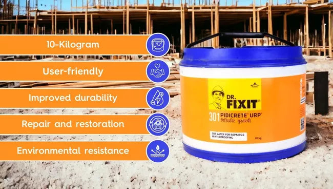 Dr. Fixit Pidicrete URP 10 Kg - Integral Waterproofing Compound