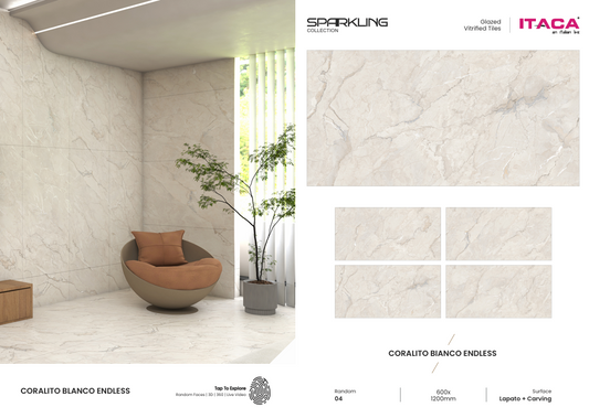 ITACA Coralito Bianco Endless 600x1200