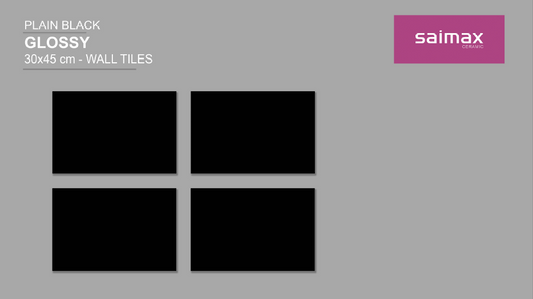 SAIMAX PLAIN BLACK 18X12