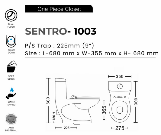 One PEICE SET WALLSUN (SENTRO 1003)