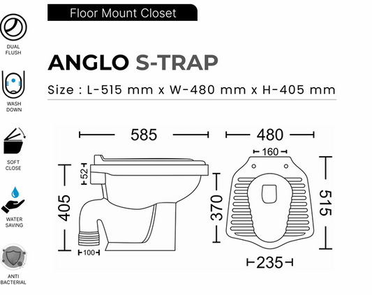 ANGLO INDIAN S-TRAP WALLSUN