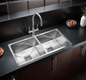 HANDMADE SINK DOUBLE BOWL (37X18)