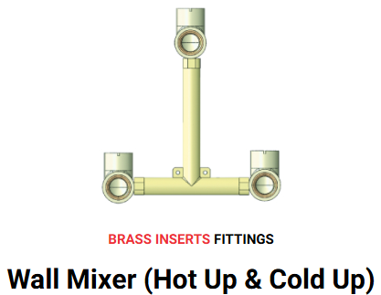 CPVC WALL MIXER 6" PRINCE