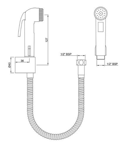 Hand Shower (Health Faucet) (ALD-CHR-587)