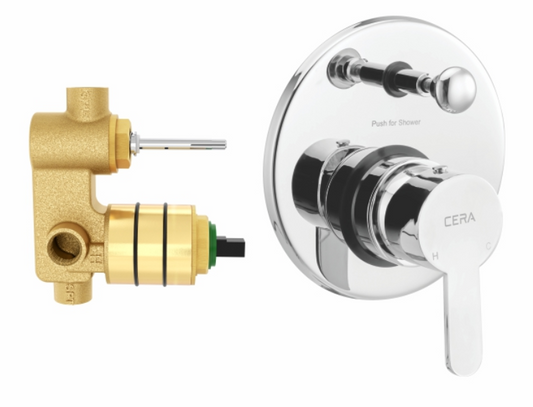 Victor High flow single lever concealed diverter Exposed part
