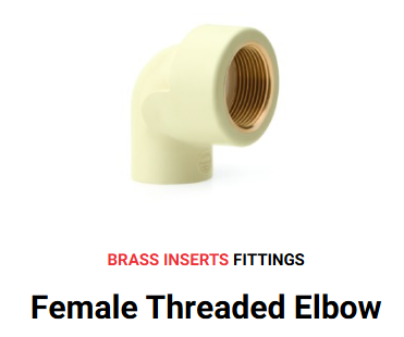 CPVC BRASS ELBOW PRINCE
