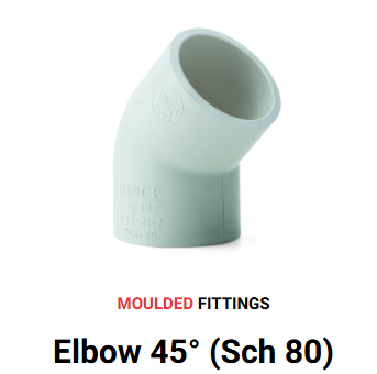 UPVC HALF ELBOW PRINCE