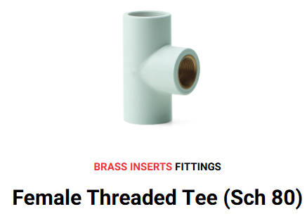 UPVC BRASS TEE PRINCE