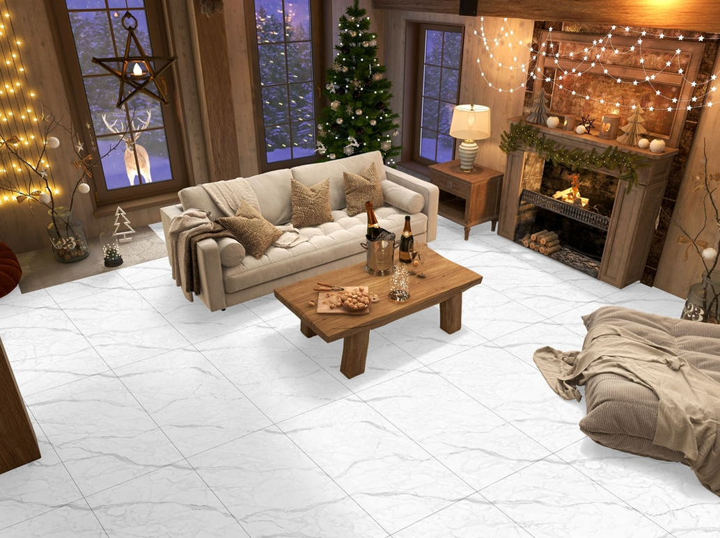 V-TILE Santorini White 600x1200 Carving